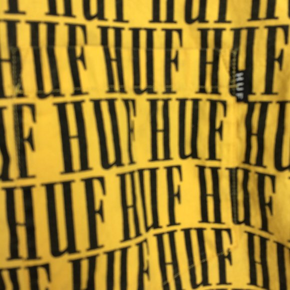 HUF Night Market All Over Logo Repeat Print Shirt - Picture 6 of 7